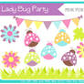 Lady bug party clip art