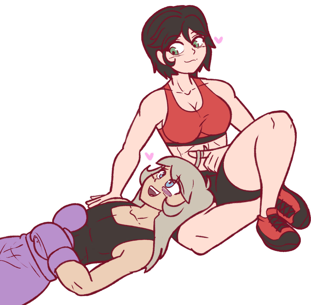 Aki and Michael having a lovely time