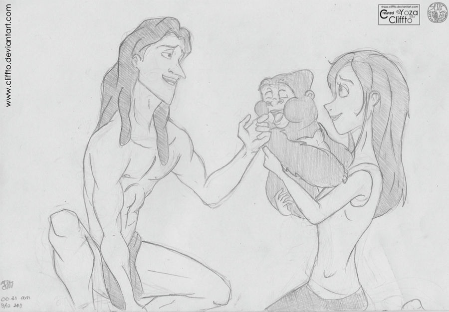 Tarzan and Jane Sketch