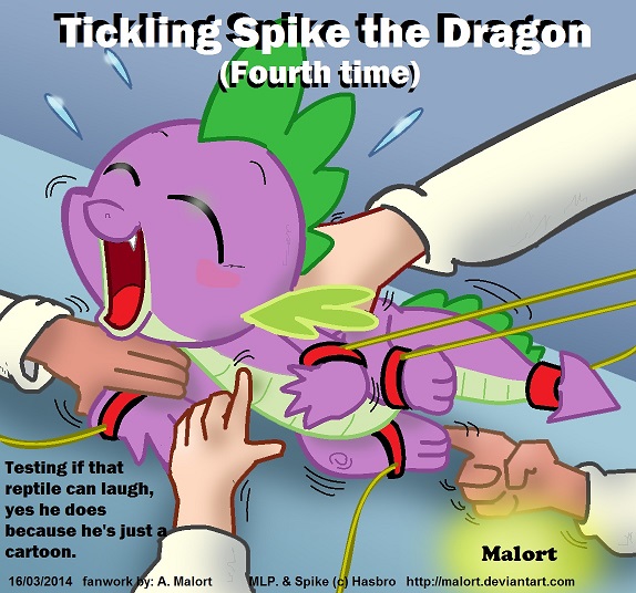 tickling Spike the dragon 4