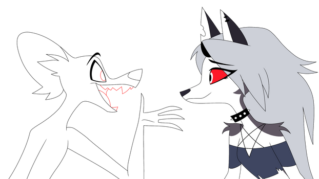 Helluva Boss - OC x Loona - Base