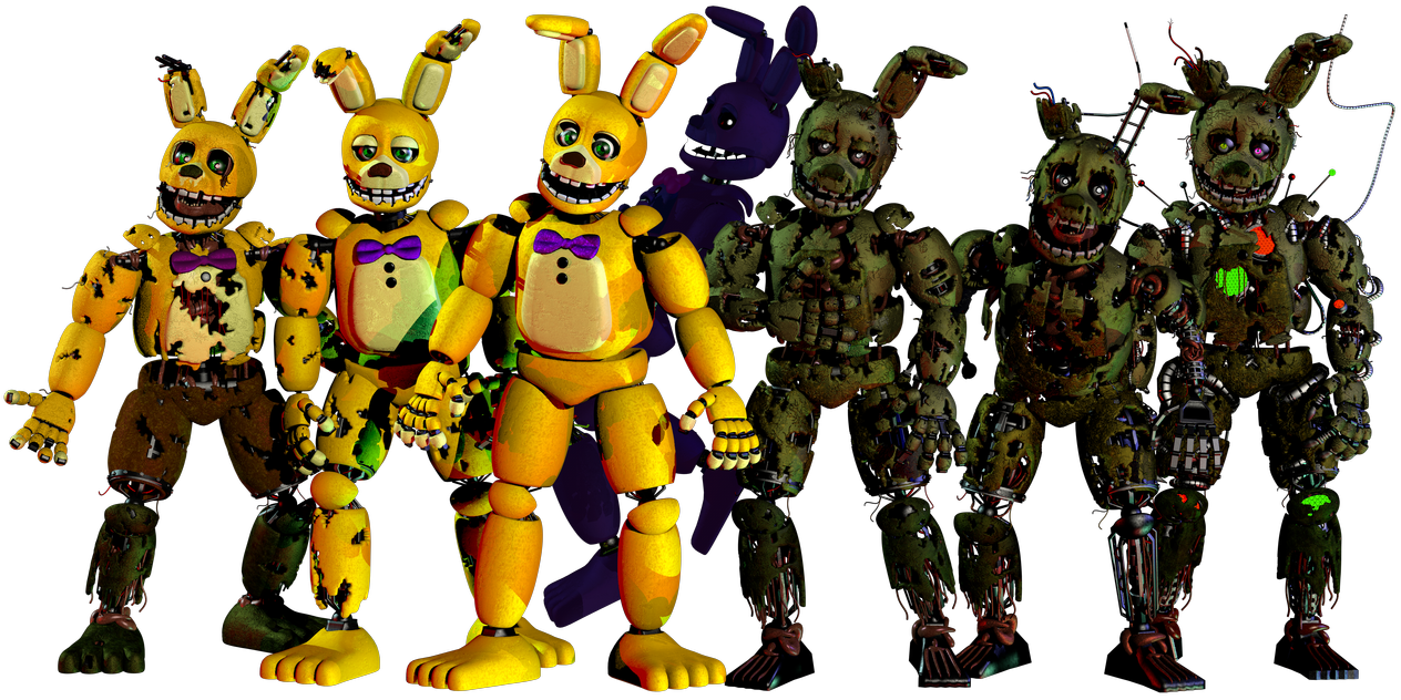 Spring Bonnie Evolution, FNaF by CrayZGamerXD on DeviantArt