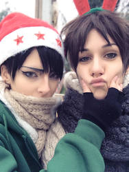 Santa Levi and Eren the reinder ~