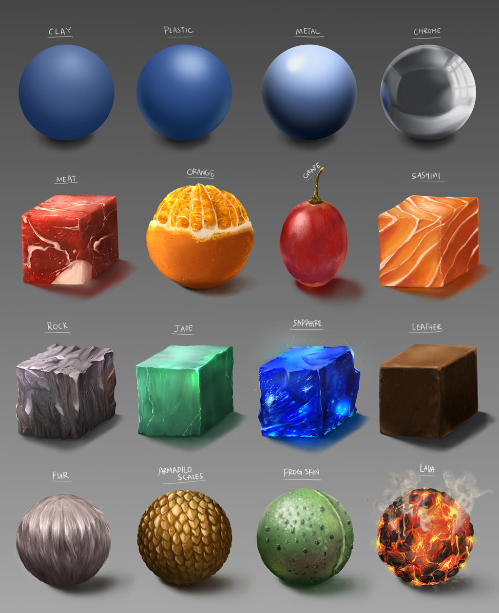 Material Studies by ArtofTiffie on DeviantArt