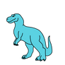 Lyndsay/Martha as a Tyrannosaurus Rex