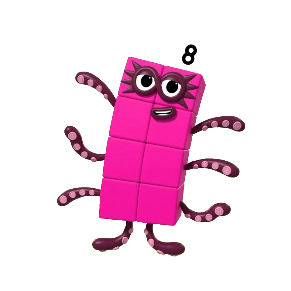 Eight (8) || Octoblock || Numberblocks || Png by awesometrollex on ...
