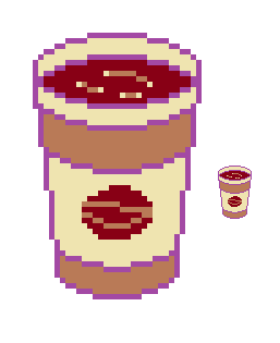 Practica pixel art: Cafe