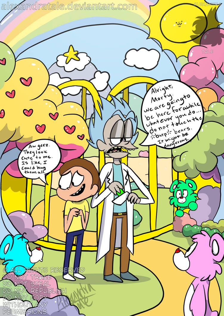 Rick and Morty in the Forest of Feelings (chall) by AlexandraToons