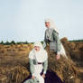 Along the fields of straw and stover
