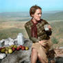 Picnicking on a mountain