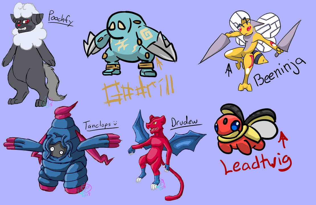Random Pokemon Fusions by SeafoamAura on DeviantArt