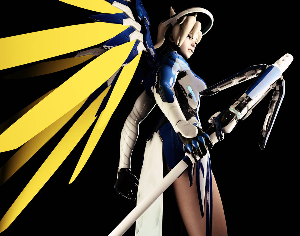 Mmd Mercy Mercy Overwatch Render 2 by Anonsoft on DeviantArt