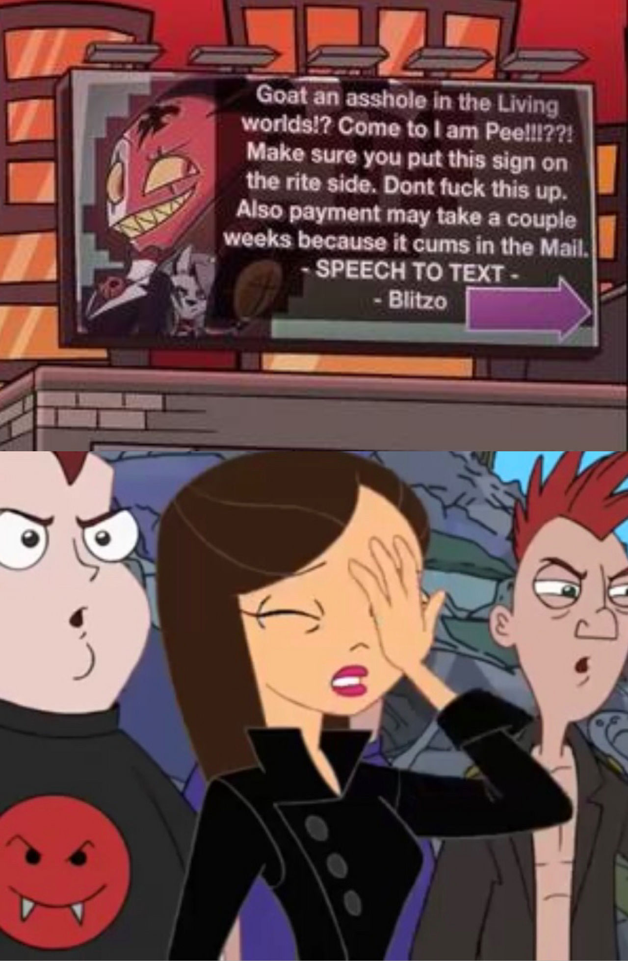 Vanessa Facepalms At I.M.P Spelling Error by FloraHeart140 on DeviantArt