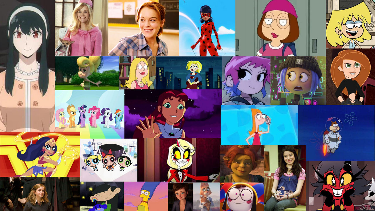 Characters Collages Deviantart My Favorite Female Characters Collage by FloraHeart140 on DeviantArt