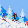 Sonic,Shadow and Amy Ice Racing