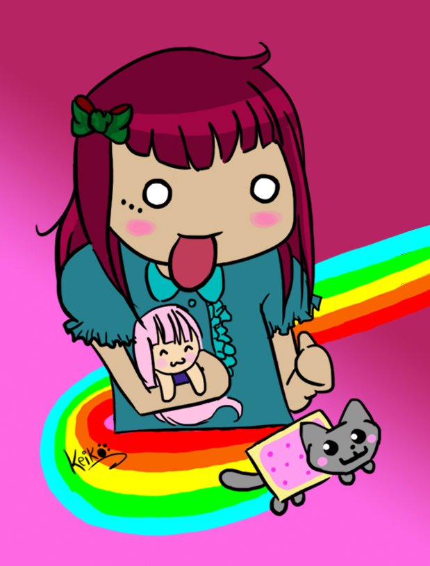 Me with Nyan Cat