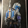 Jango Fett(On grey paper)