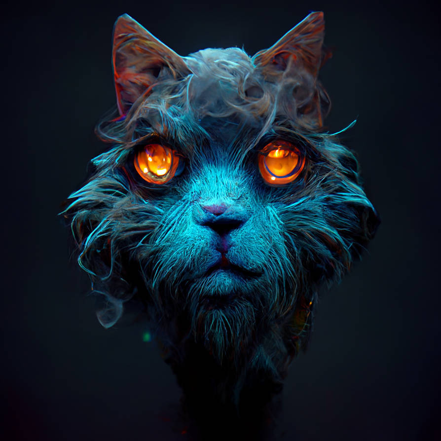 Cat Mist Blue Blue Smoke Cat by ashunabi on DeviantArt