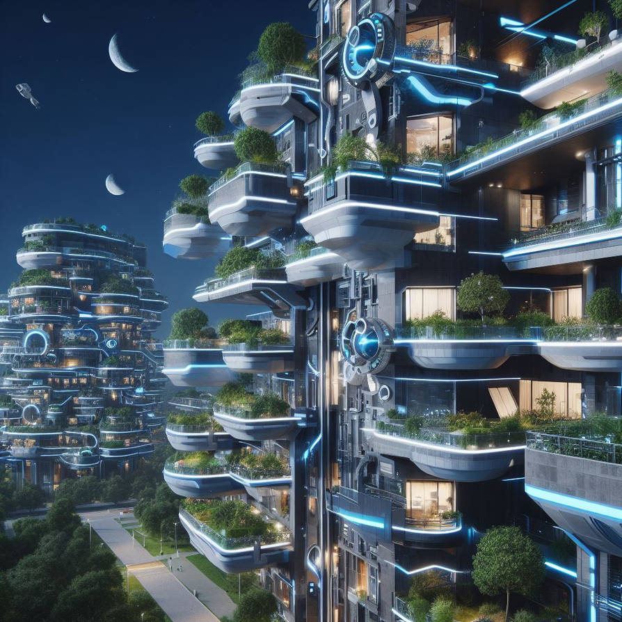 A futuristic apartment building by rtxrkibi on DeviantArt