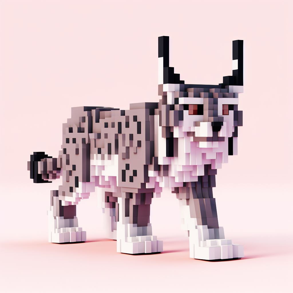 A lynx in Minecraft style by rtxrkibi on DeviantArt