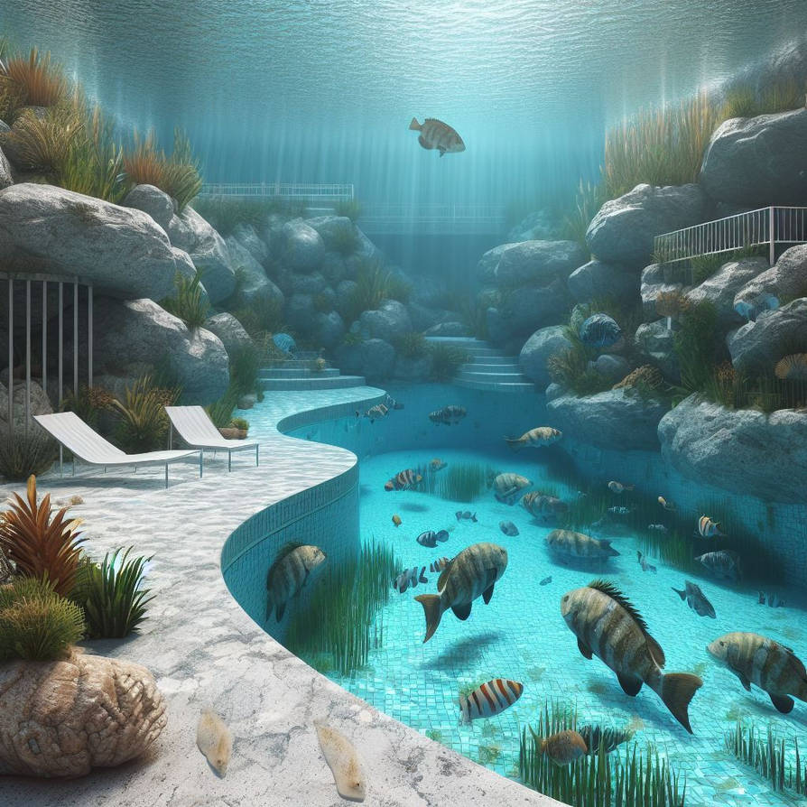 A swimming pool with rockfish, sand and seagrass by rtxrkibi on DeviantArt