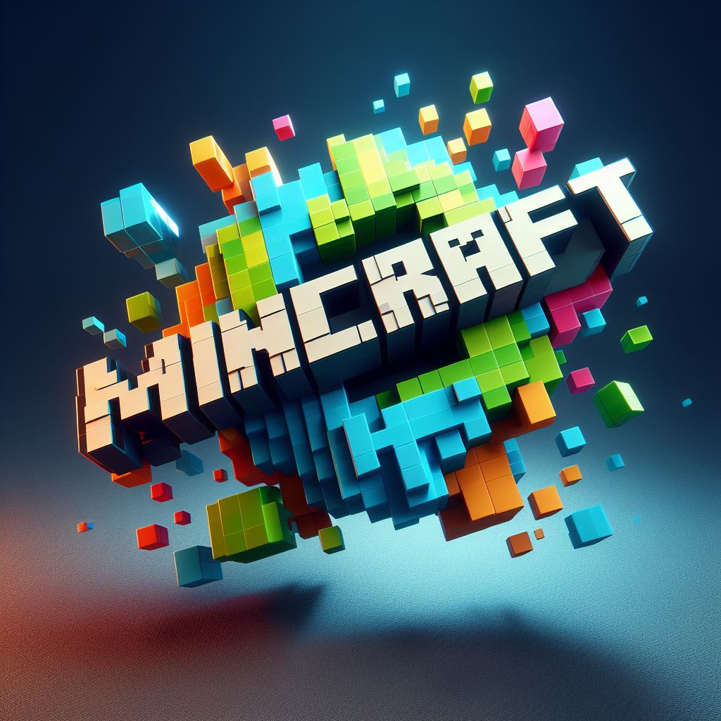 Minecraft logo in Minecraft style by rtxrkibi on DeviantArt