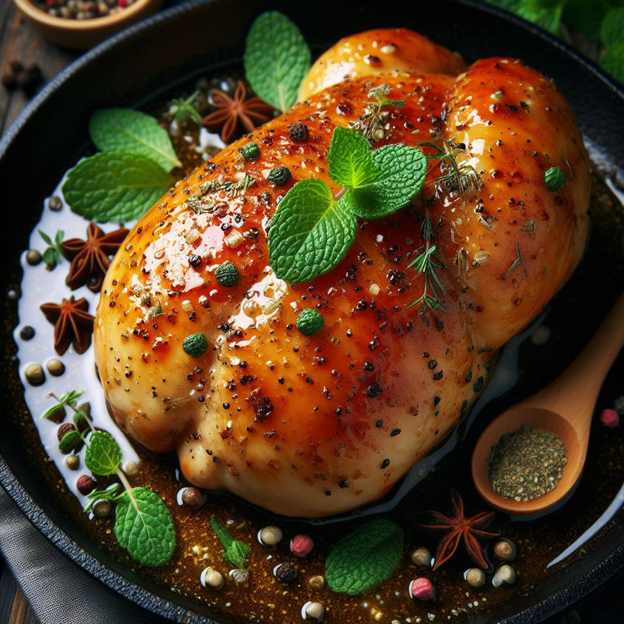 Cooked Fat Cooked fat chicken meat on a pan with mint by rtxrkibi on DeviantArt