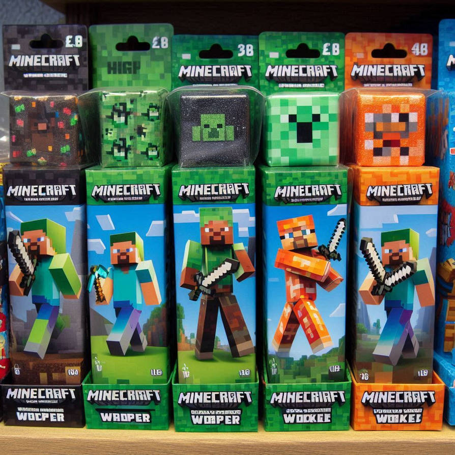Minecraft Produse Minecraft toys sold in products by rtxrkibi on DeviantArt
