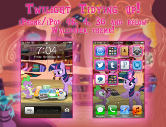 Twilight Tidying up! iPhone 4S/3G Wallpaper Theme!