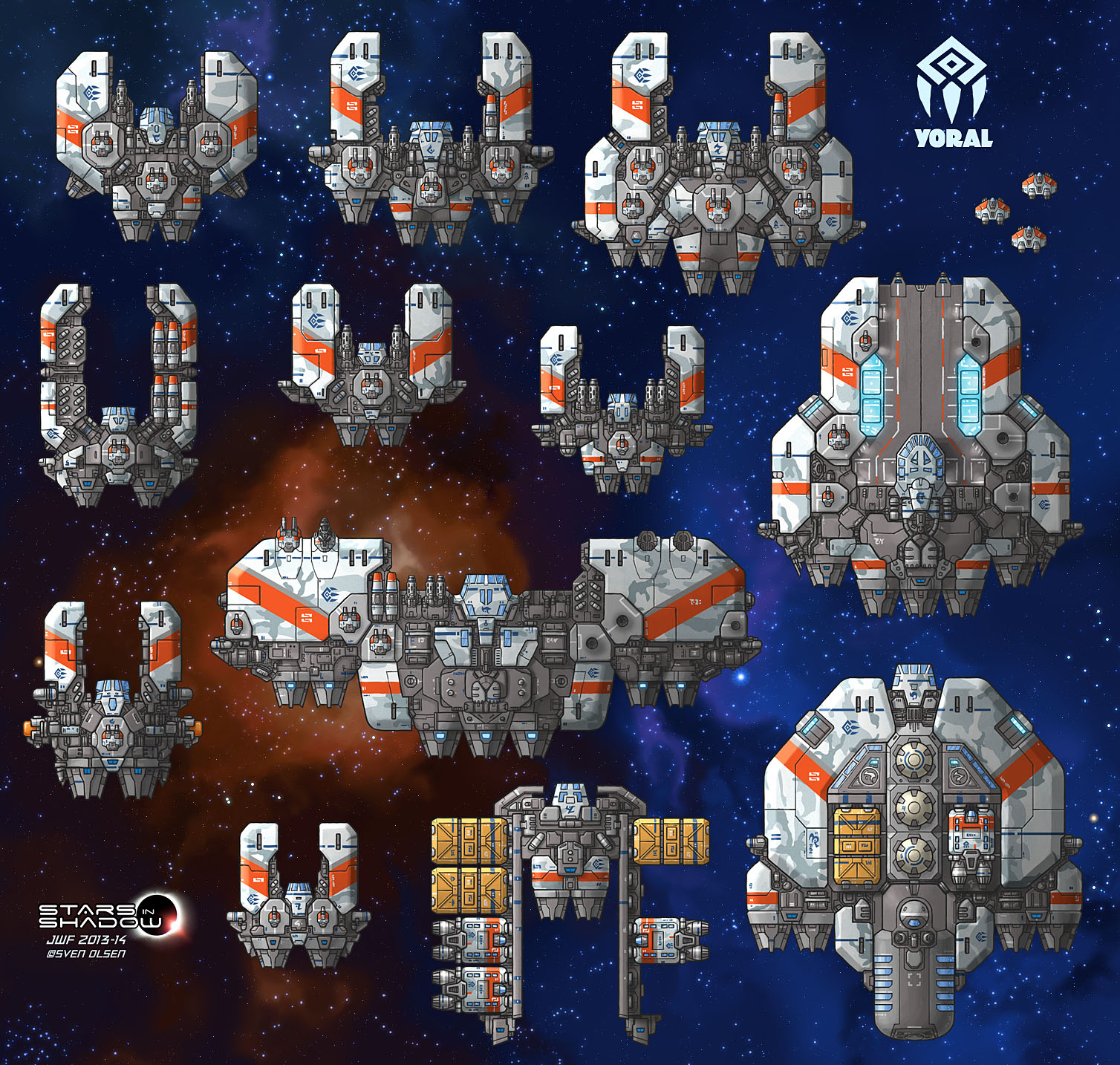 Stars in Shadow: Yoral Ships