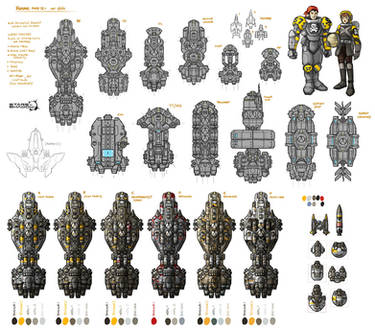 Stars in Shadow: Human Ship Design Thumbnails