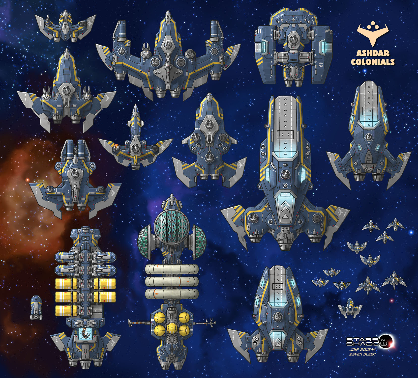 Stars in Shadow: Ashdar Ships (Revised)