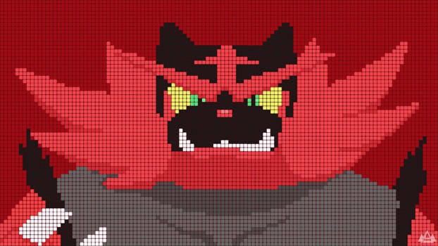 Incineroar Pixel Art