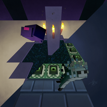 April Mobs' Month! Day 30 - The Ender Dragon by LucianoRomanJr on