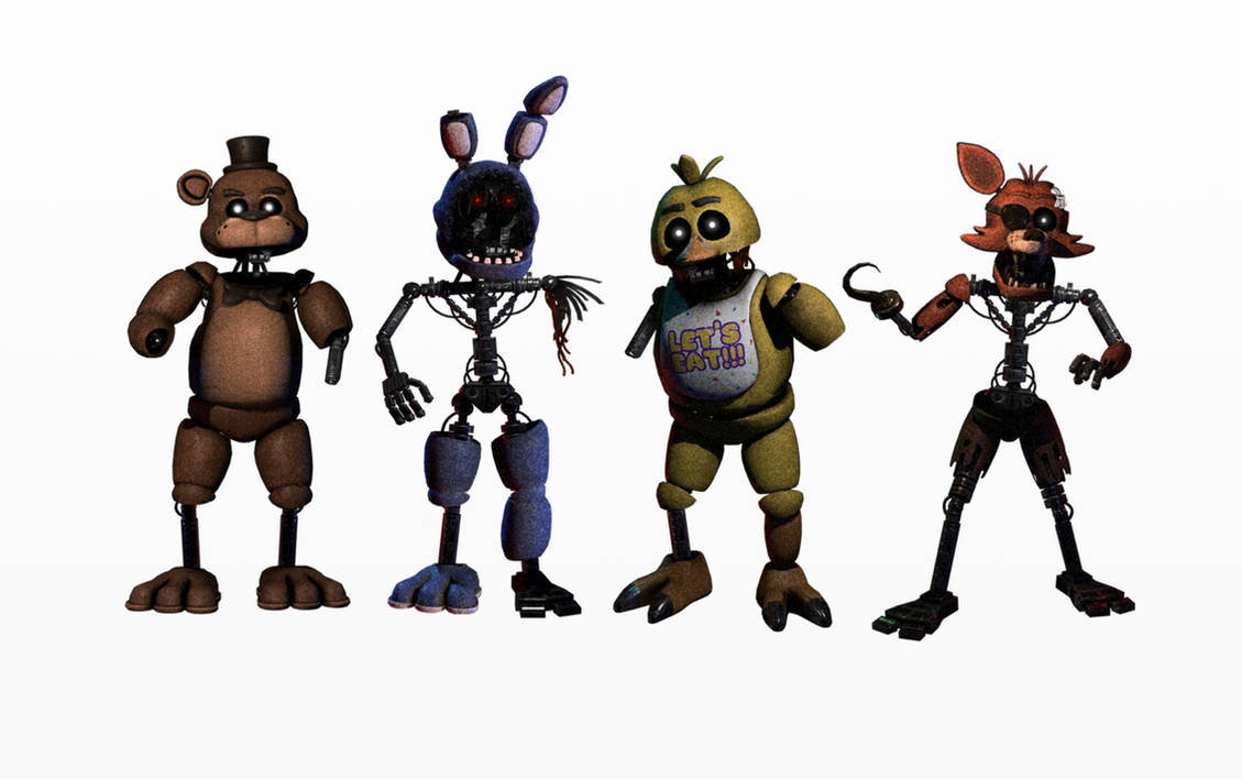 Destroyed animatronics by mcnippleMCdouble on DeviantArt