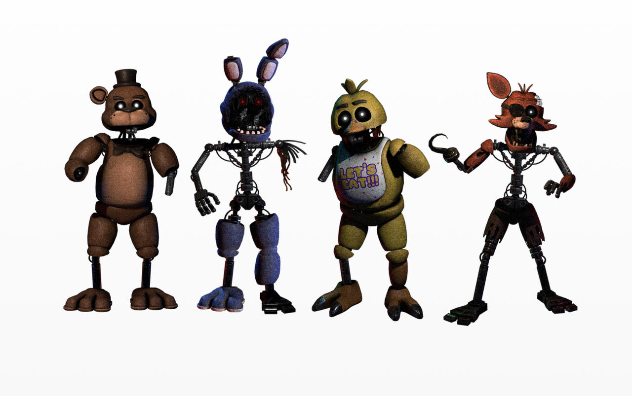 Distorted Anmitronics Destroyed animatronics by mcnippleMCdouble on DeviantArt