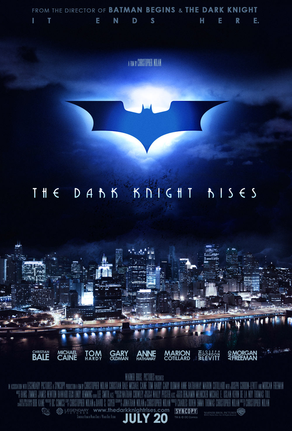 The Dark Knight Rises: blue