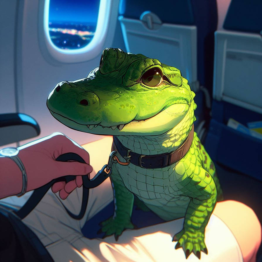 Autistic Gator emotional support gator by AivorDragon on DeviantArt