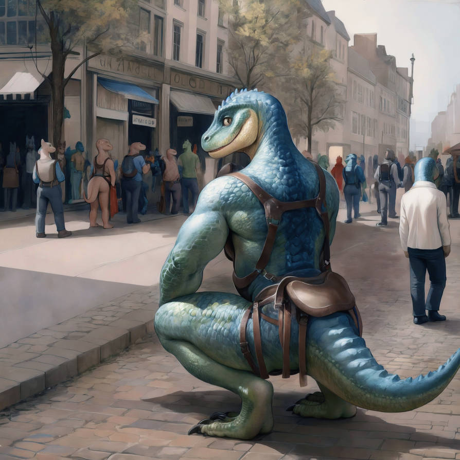 Citadel Riding Lizard lizard with saddle by AivorDragon on DeviantArt