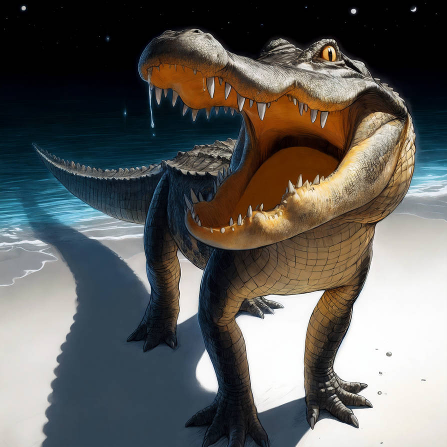 Humming Gator smiling gator by AivorDragon on DeviantArt