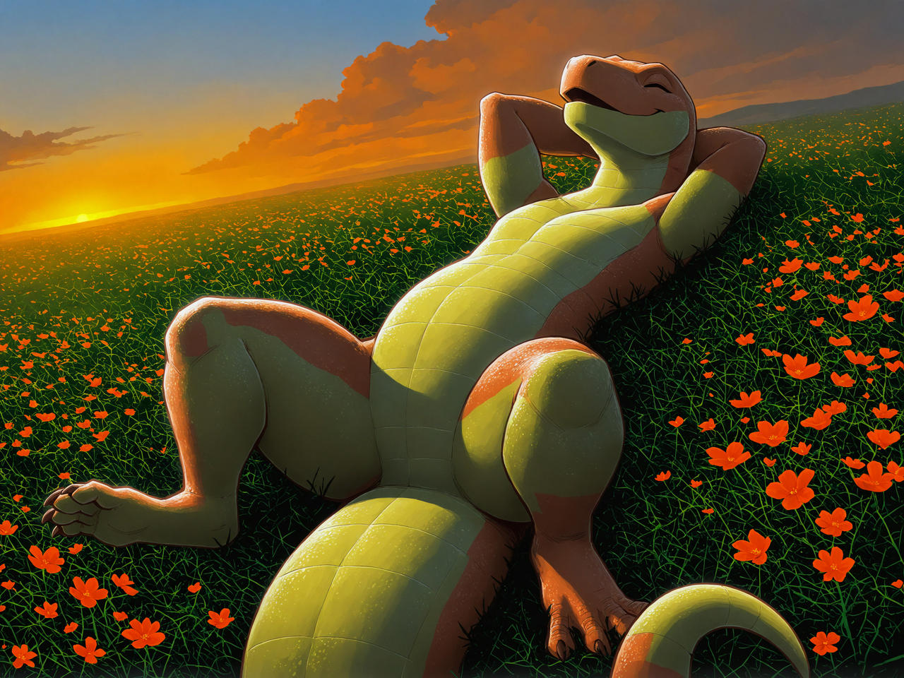 Pink Lizard Sleep sleeping lizard by AivorDragon on DeviantArt
