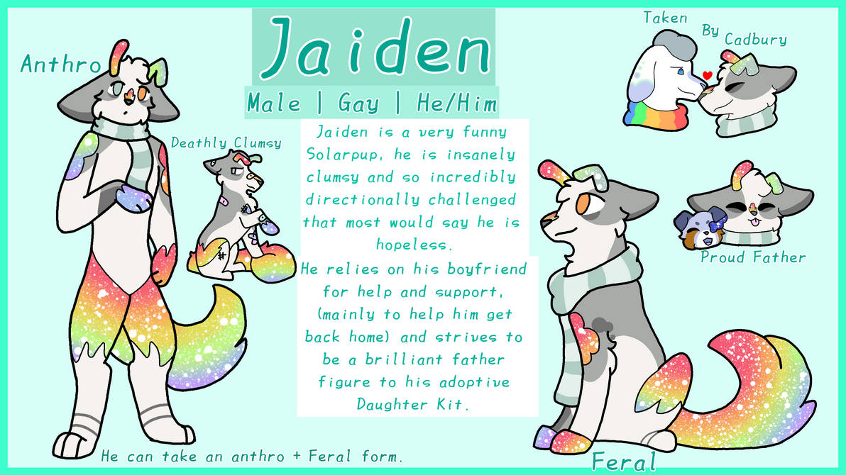 Jaiden Ref sheet by LilbabyPuppie123 on DeviantArt