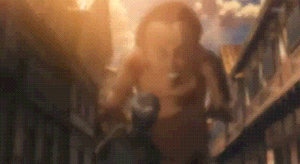 Funny attack on titan gif - connie spins