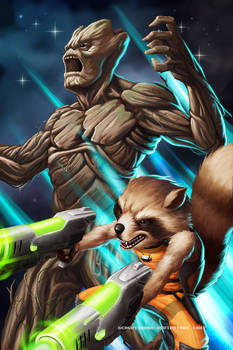 Rocket Raccoon And Groot