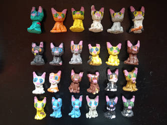 Warrior cats clay figurines (2022)