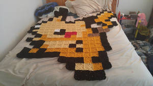 Pikachu Pixel Blanket(FOR SALE)