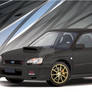 2004 Subaru WRX STI in Matte Black