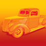 Orange Ford Truck