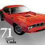 1971 Plymouth 'Cuda - Red