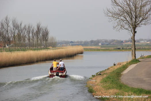 Dutch landscape in a polder